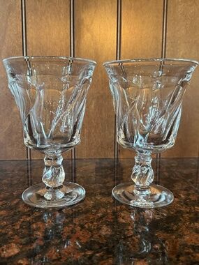 Vintage Fostoria Jamestown Clear Glasses